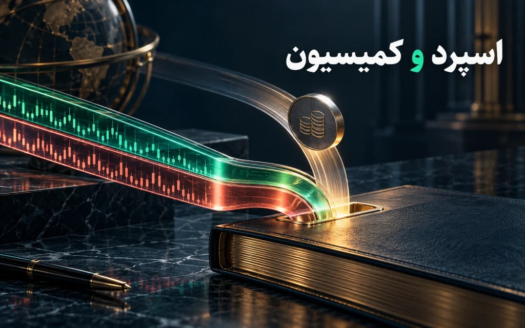 کمیسیون در فارکس و تفاوت آن با اسپرد؛ تصویرسازی مفهومی اختصاصی موضوع