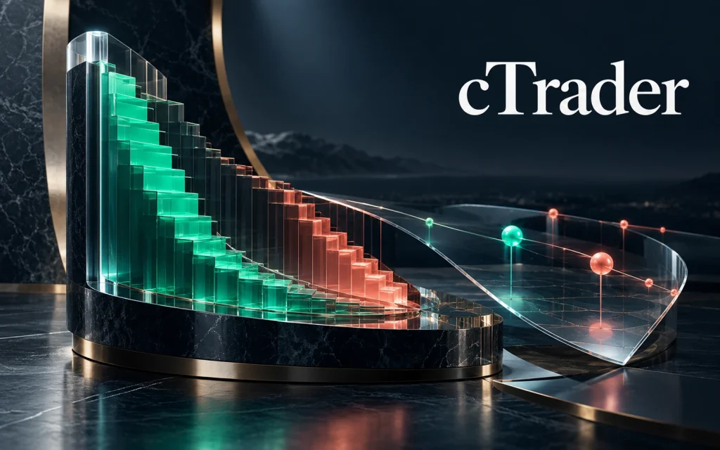 معرفی پلتفرم cTrader: رقیب مدرن متاتریدر؛ تصویرسازی مفهومی اختصاصی موضوع
